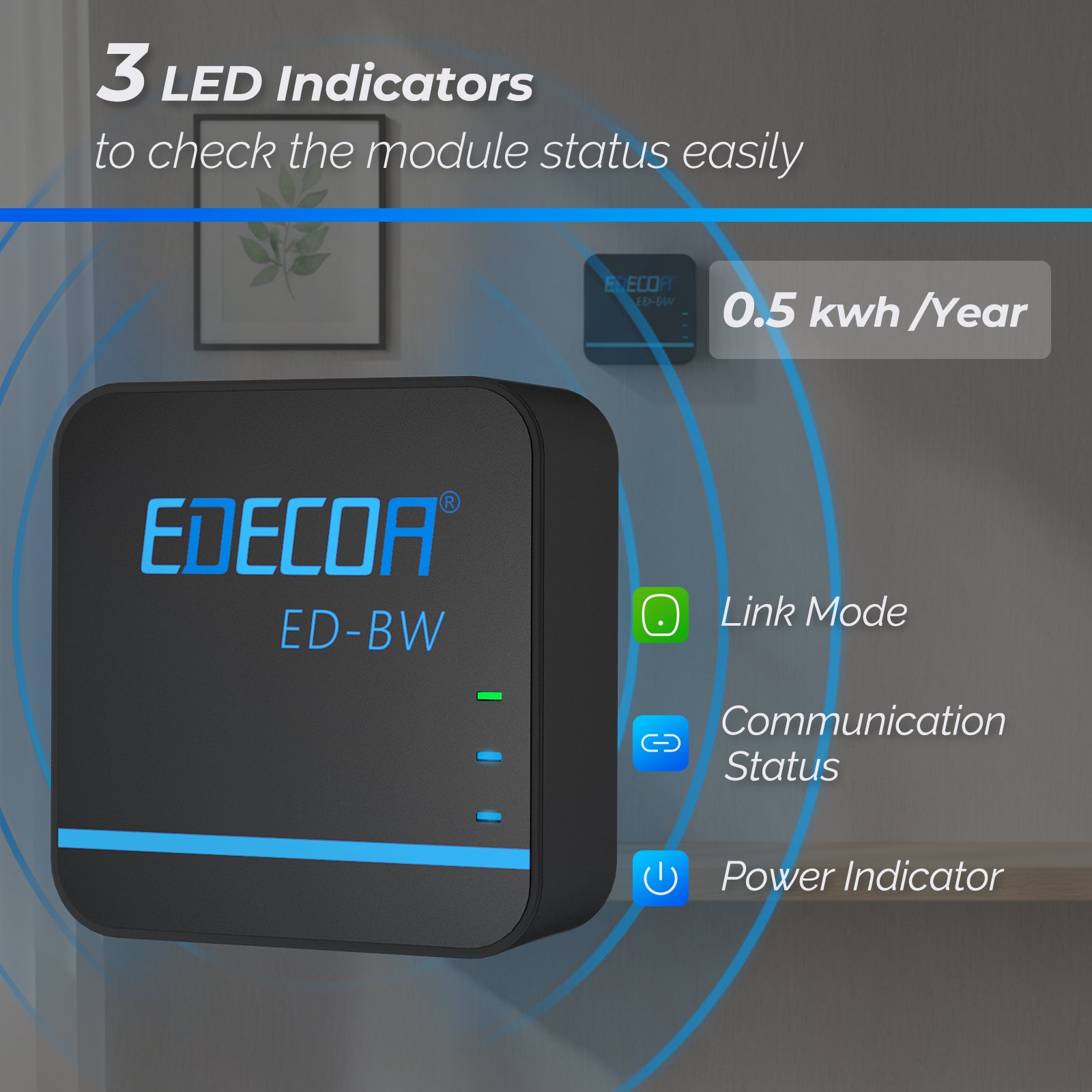 EDECOA 3500W DC 12V AC 220V 230V Pure Sine Wave Power Inverter Bluetooth-Compatible WiFi-Compatible