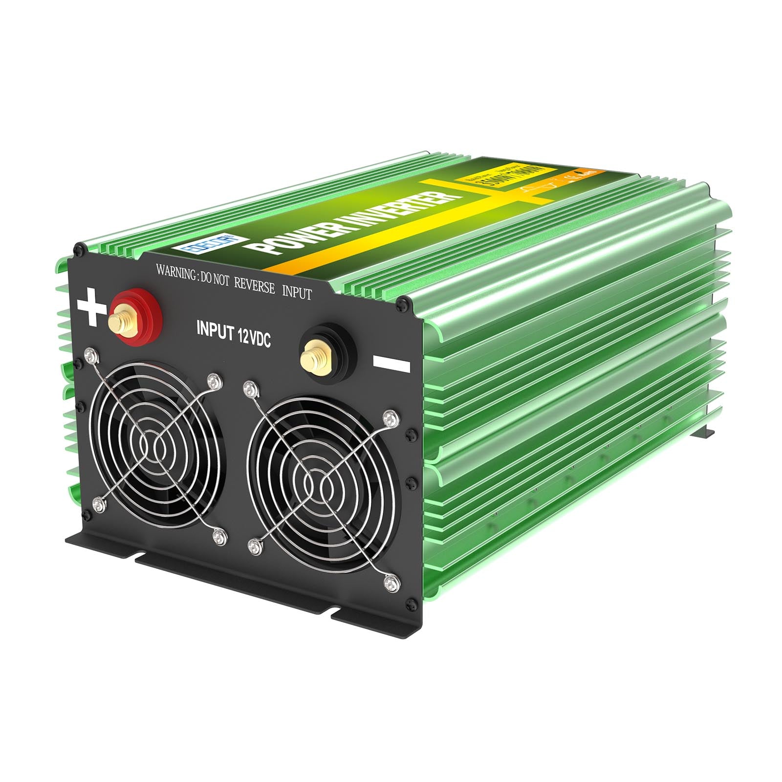 EDECOA 3500 W DC 12 V à AC 240 V onduleur à onde sinusoïdale pure prise britannique