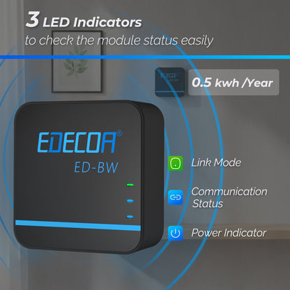 EDECOA 3500W DC 12V AC 220V 230V Pure Sine Wave Power Inverter Bluetooth-Compatible WiFi-Compatible