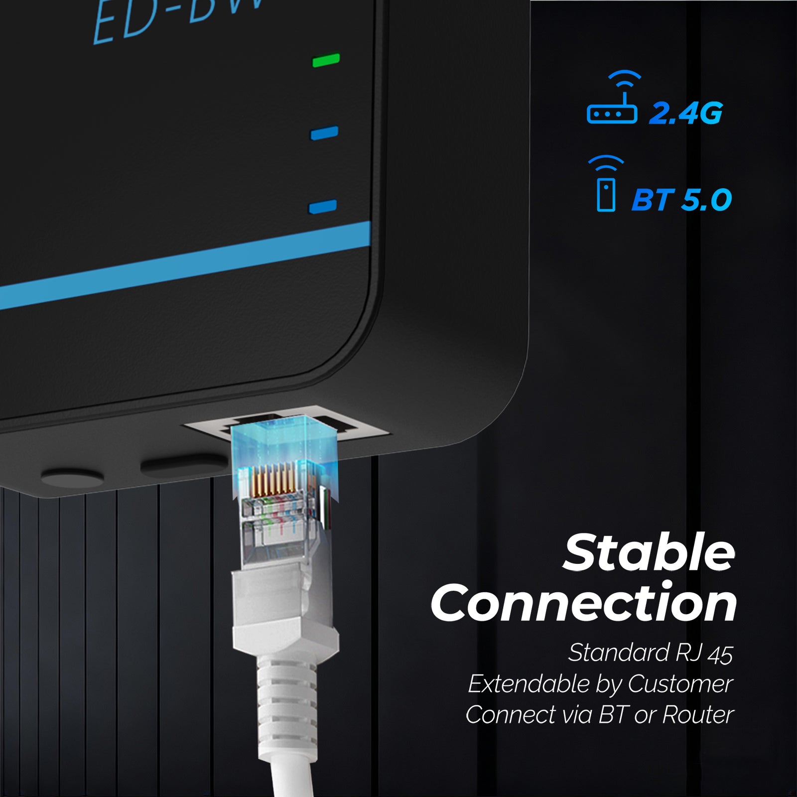 EDECOA 3500W DC 12V AC 220V 230V Pure Sine Wave Power Inverter Bluetooth-Compatible WiFi-Compatible