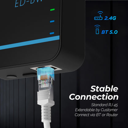 EDECOA 3500W DC 12V AC 220V 230V Pure Sine Wave Power Inverter Bluetooth-Compatible WiFi-Compatible