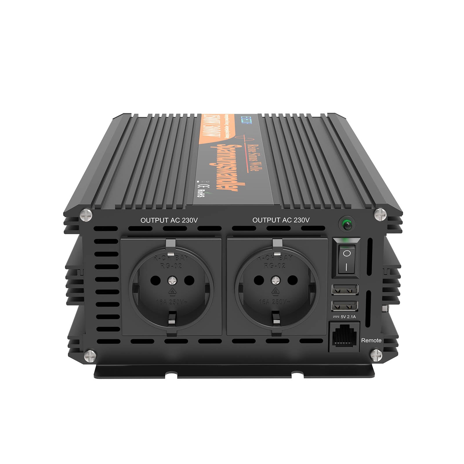 EDECOA 1500W/3000W DC 12V/24V AC 220V 230V reiner Sinus-Wechselrichter